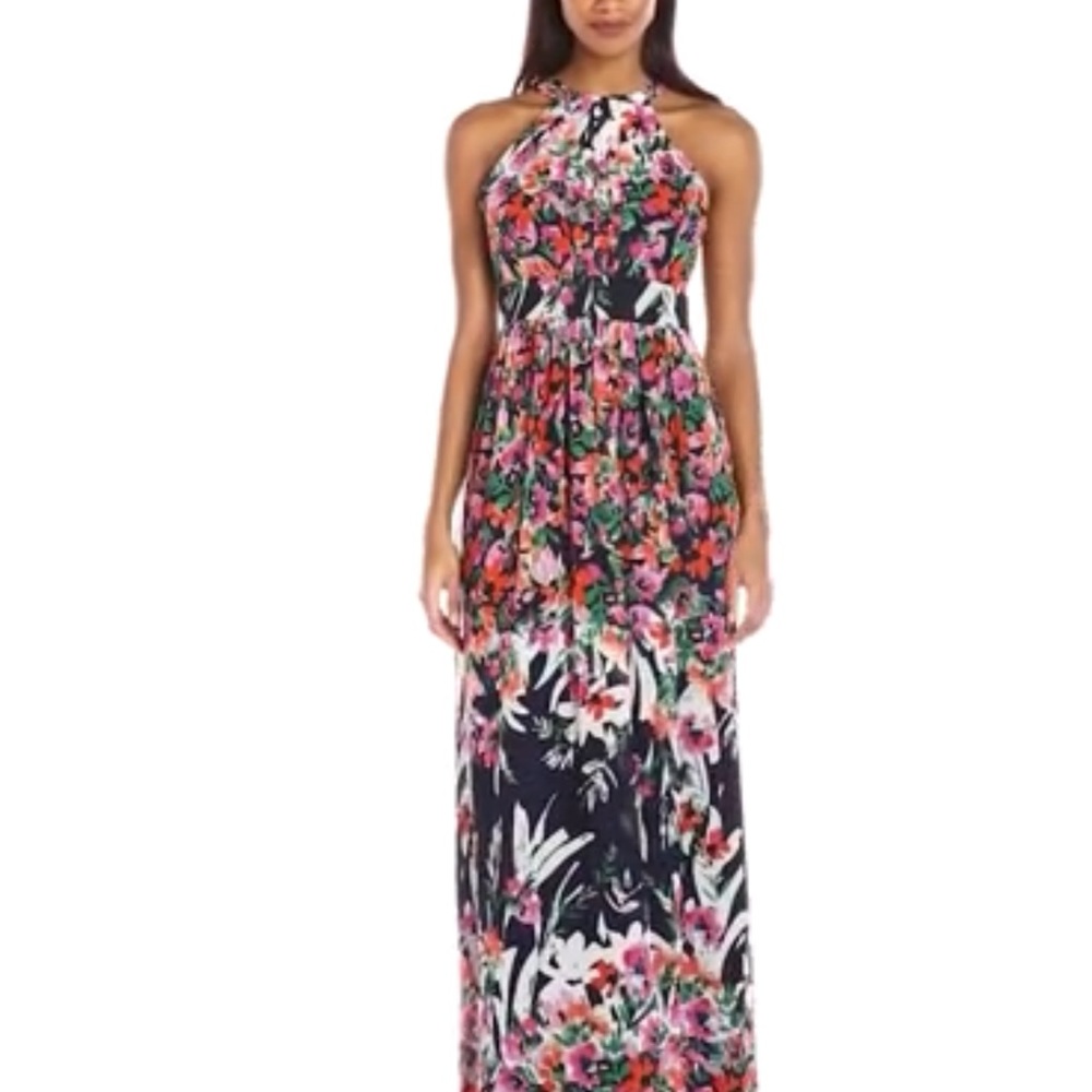 Eliza J Women's Printed Halter Maxi Dress